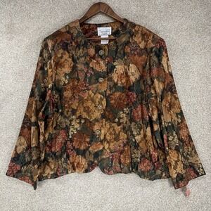 Nwt Samantha David 90s Floral Blazer Sz 20 *flaws* Victorian Cottage Core Jacket
